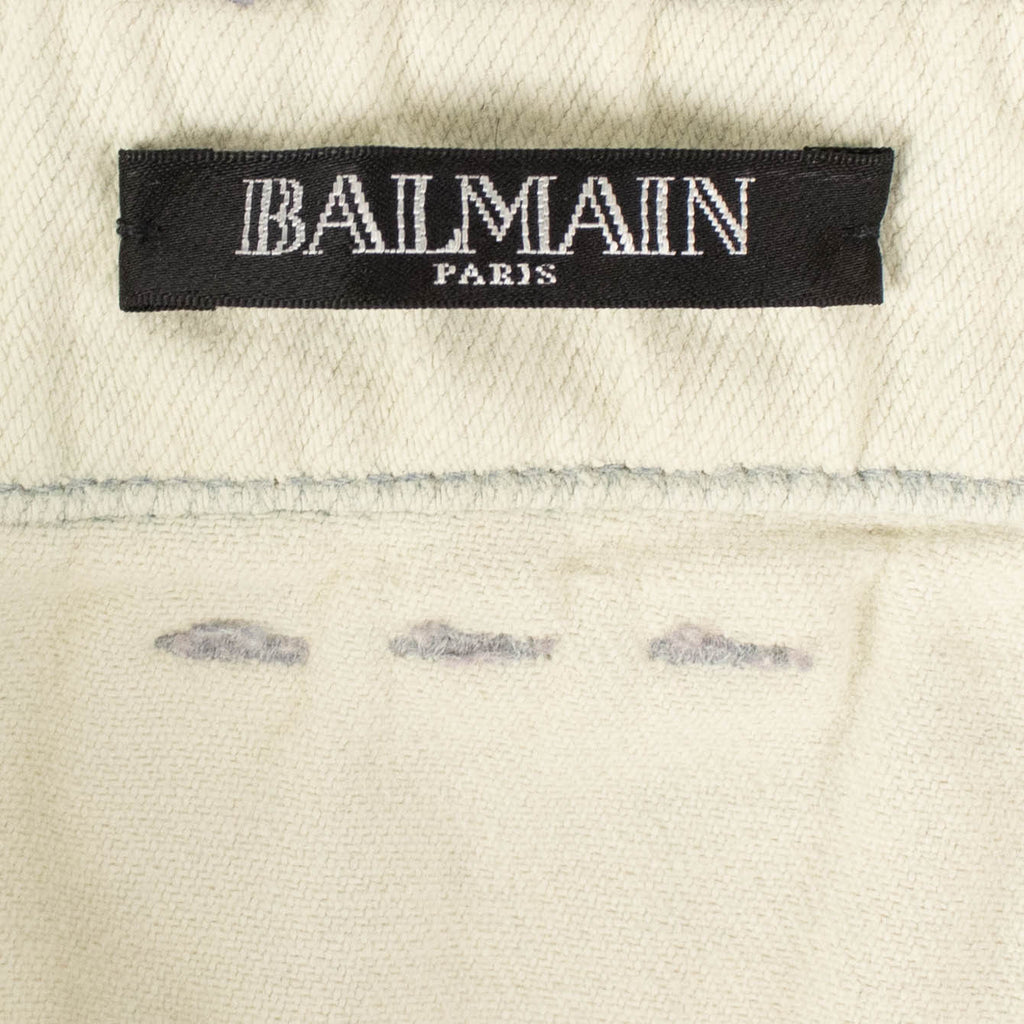 Light Blue Bleached Moto Jeans