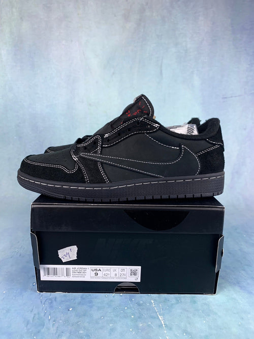 Air Jordan 1 Low Black Phantom TS Style 42 Unisex Sneakers