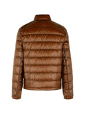Moncler quilted logo-patch jacket