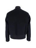 Lardini button-fastening ribbed-trim jacket
