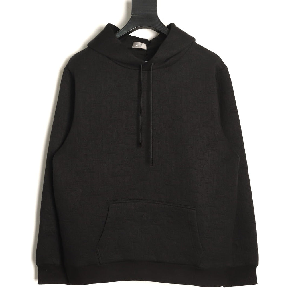 Dior CD Medaillon Circular-Logo Embroidered Crewneck Sweatshirt - Black